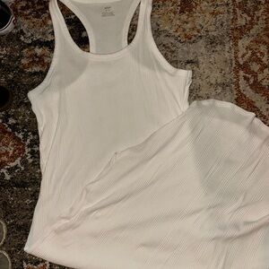 Aerie White Sleeveless Dress